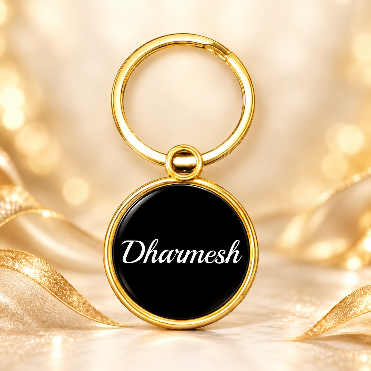 K17 Metal Round Keychain
